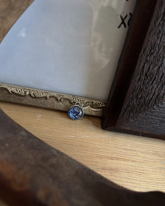 Dark Blue Pattern Charm